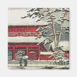 Imã Zojoji Temple Hasui Kawase shin hanga cenário arte