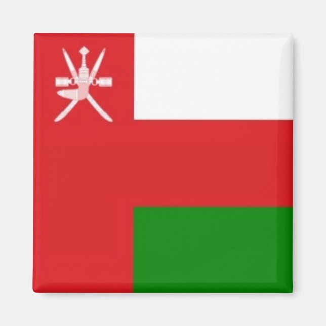 Imã zOM001 Omani FLAG de Omã, Fridge (Frente)