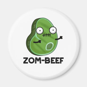 Imã Zom-beef Dia de as Bruxas engraçado Zombie Carnes 