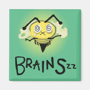 Imã Zombie Bee/Zom-BEE - CÉREBROS.