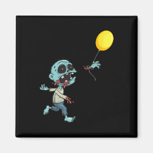Imã Zombie Birthday Balloon - Engraçada Zombie Kids A