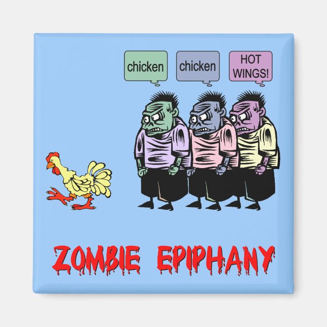 Imã Zombie engraçado (Frente)