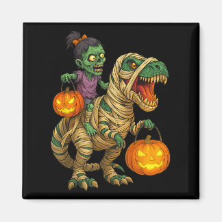 Imã Zombie Garota Andando Mamãe T Rex Halloween Crianç