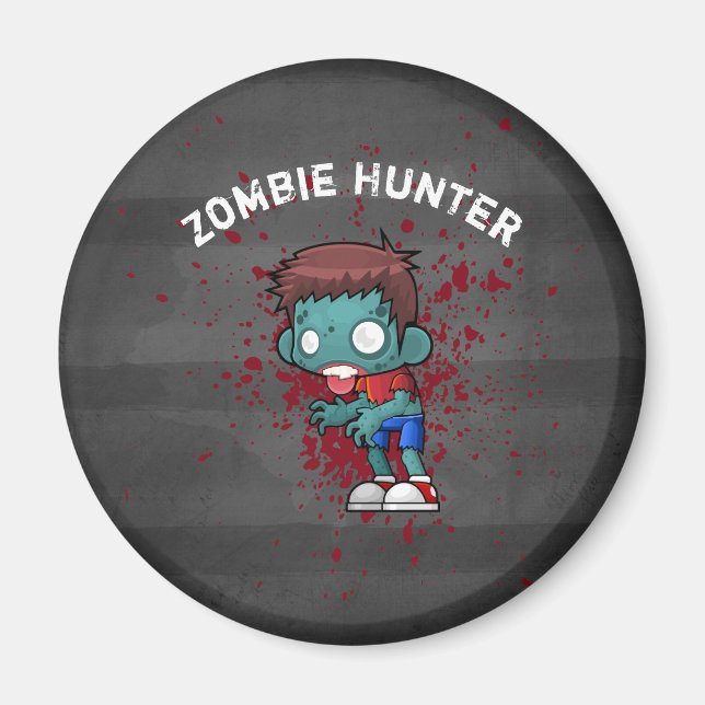 Imã Zombie Hunter com Splatter Legal (Frente)