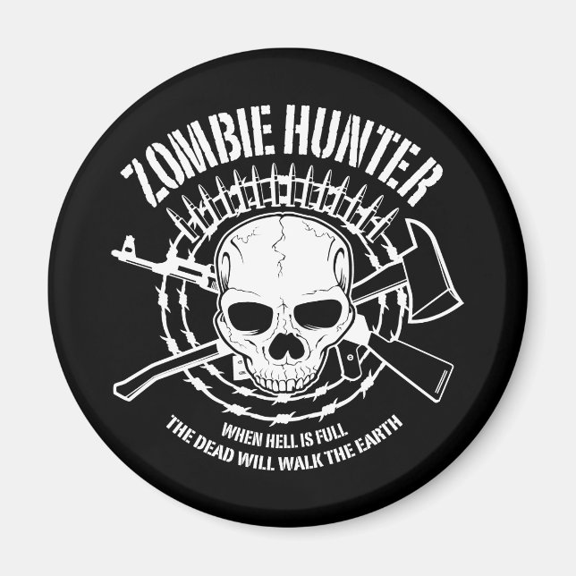 Imã Zombie Hunter Magnet (Frente)