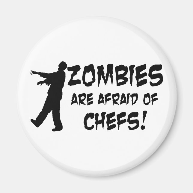 Imã Zombies Tem Medo De Chefs (Frente)