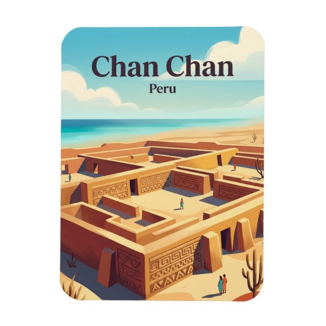 Ímã Zona Arqueológica Chan Chan Peru (Vertical)