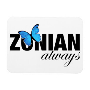 Ímã Zonian sempre com borboleta