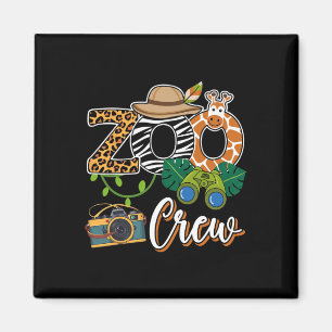 Imã Zoo Giraffe Crew Safari Animal Zoo Crianças Fie