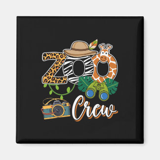 Imã Zoo Giraffe Crew Safari Animal Zoo Crianças Fie