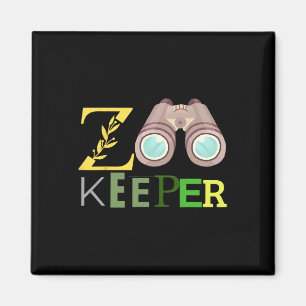 Imã Zookeeper Animais Zoo Wildlife Love Safari Hallowe