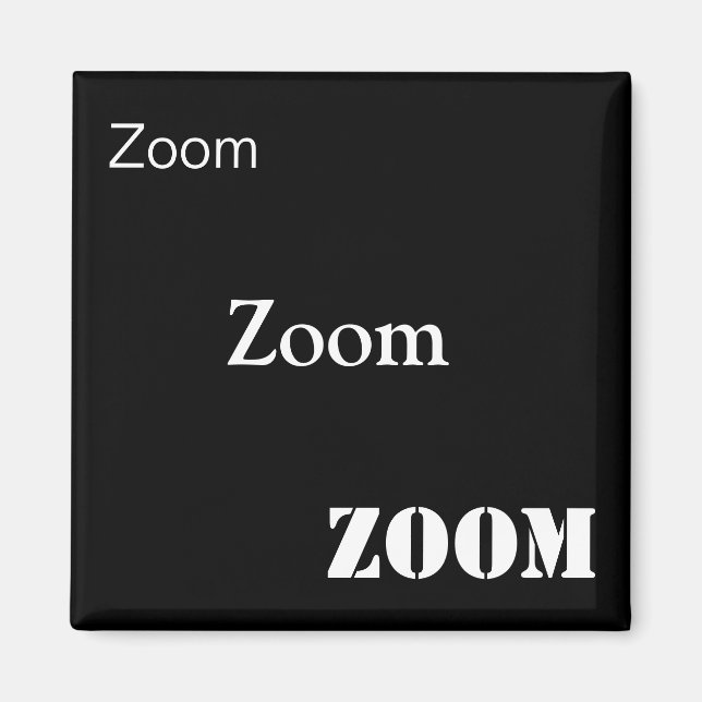 Imã Zoom, Zoom, Zoom (Frente)