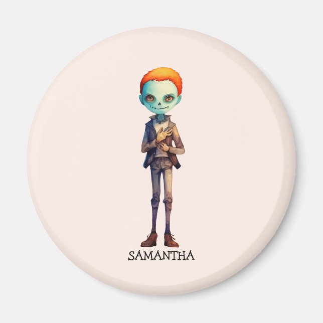 Imã Zoombie Personalizada Halloween (Frente)