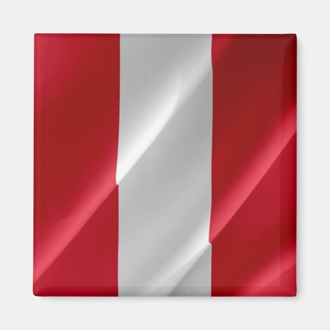 Imã zPE002 PERU, Bandeira de Ondas Peruana, América, F (Frente)