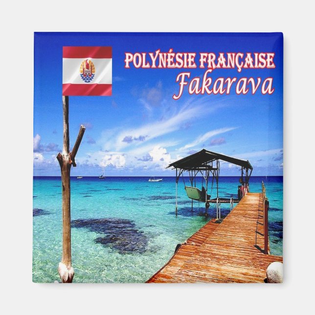 Imã zPF011 FAKARAVA, Polinésia Francesa, Oceânia, Cord (Frente)