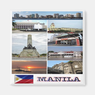 Imã zPH004: mosaico de MANILA, Filipinas, Ásia,