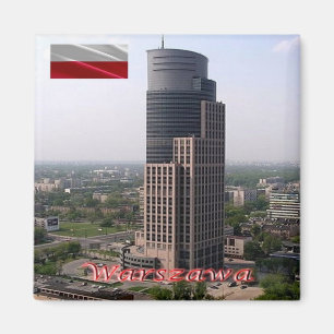 Imã zPL012 WARSAW Trade Tower, Polônia, Europa, frigor