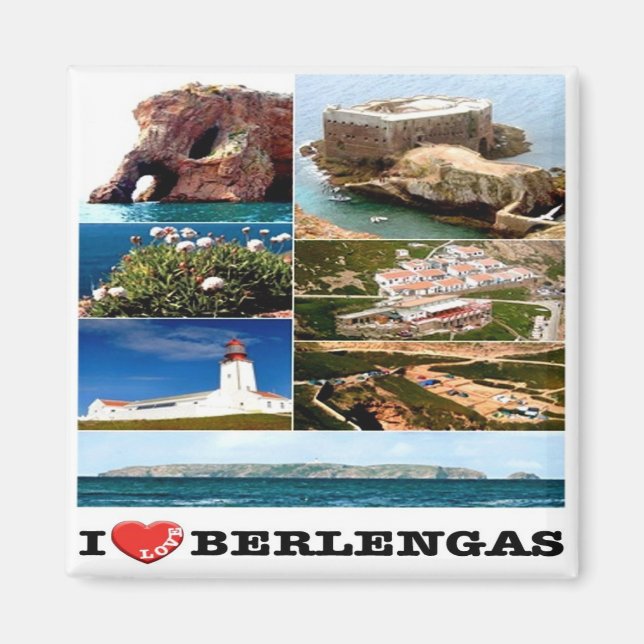 Imã zPT024 BRAGA "I Love", Portugal, Europa, Fridge (Frente)