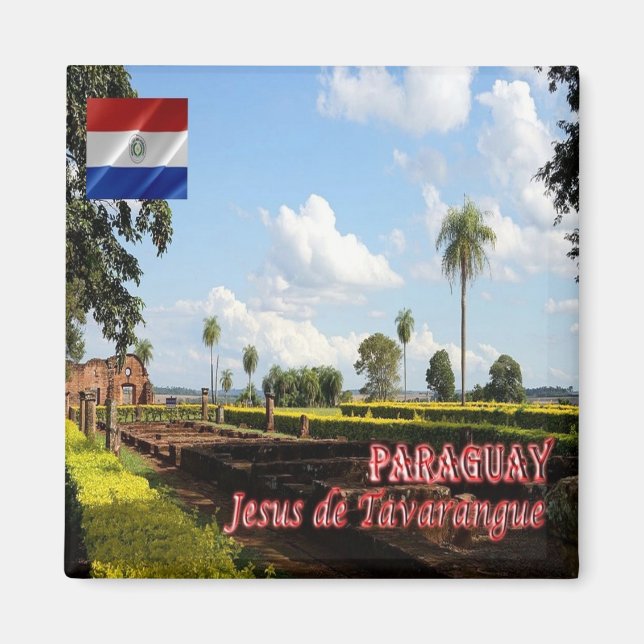 Imã zPY006 PARAGUAI, Jesus do Tavarangue, frigorífico (Frente)