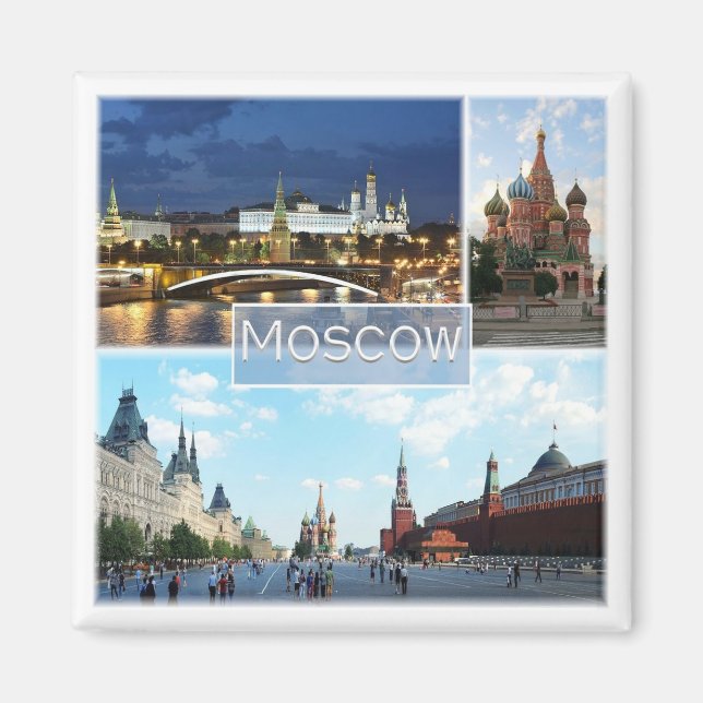 Imã zRU005 MOSCOW, Rússia, Europa, Fridge, (Frente)