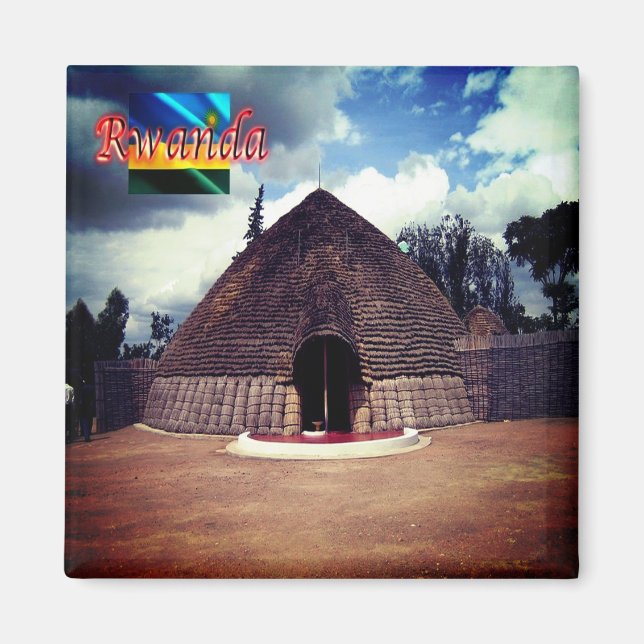 Imã zRW008 RWANDA, Nyanza Mwami Palace, África, gelade (Frente)