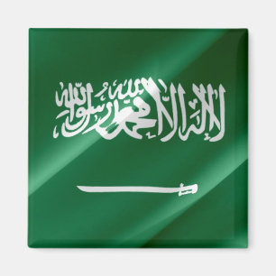 Imã zSA002 acenando a Arábia Saudita FLAG, geladeira