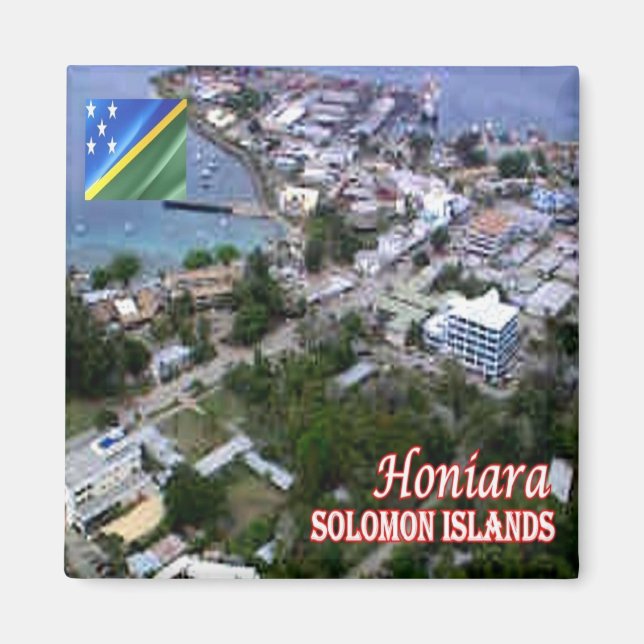 Imã zSB006 HONIARA, Ilhas Salomão, Oceânia, frigorífic (Frente)