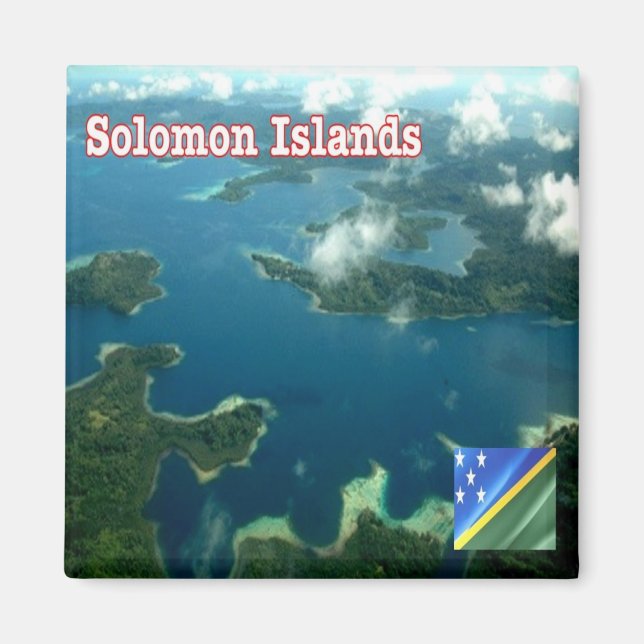 Imã zSB007 SOLOMON ISLANDS, Oceânia, frigorífico (Frente)