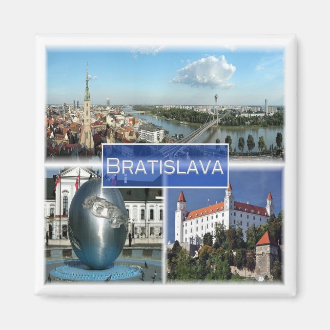 Imã zSK003 BRATISLAVA, Eslováquia, Europa, frigorífico (Frente)