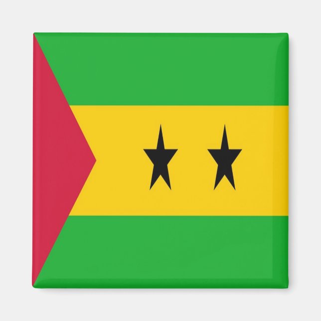 Imã ZST001 SAO TOMÈ e PRINCIPE, Bandeira, África, (Frente)
