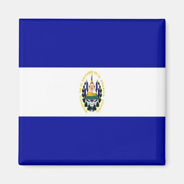 Imã zSV001 EL SALVADOR, Flag, America, Fridge (Frente)