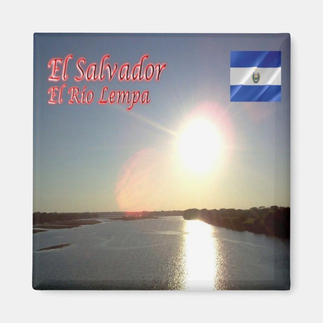 Imã zSV009 EL SALVADOR, El Río Lempa, frigorífico (Frente)