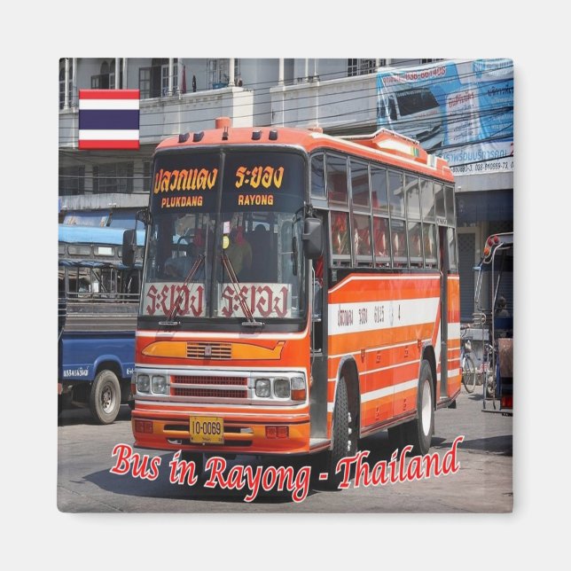 Imã zTH027 BUS em RAYONG, Tailândia, Ásia, Fridge (Frente)