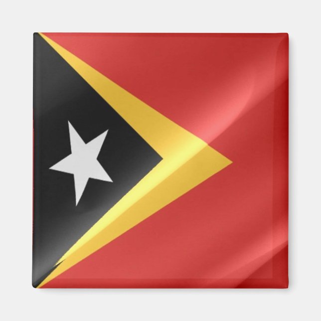 Imã zTL002 acenando com o FLAG de Timor Leste (Frente)