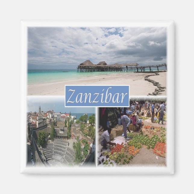 Imã zTZ017 ZANZIBAR, Mosaico, Tanzânia, África, Cordil (Frente)
