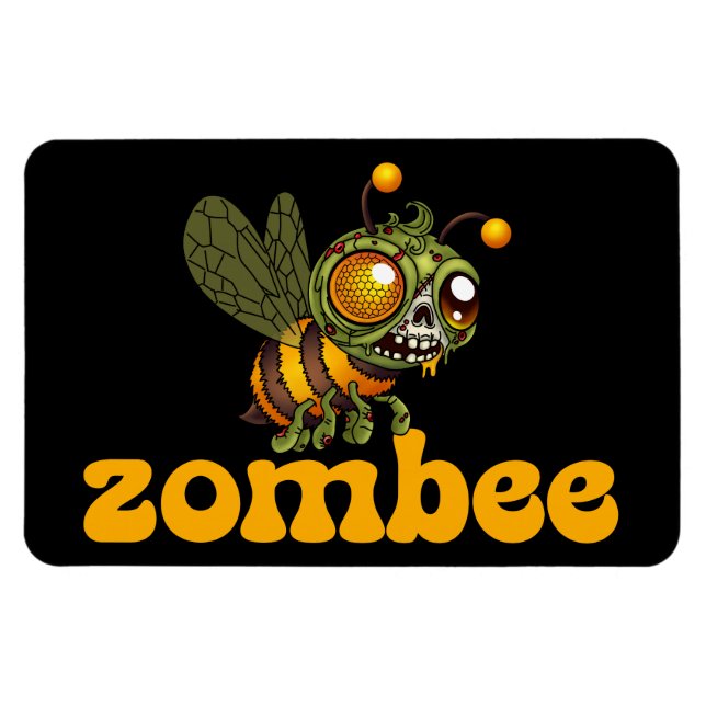 Ímã Zumbi Abelha Fofo (Horizontal)