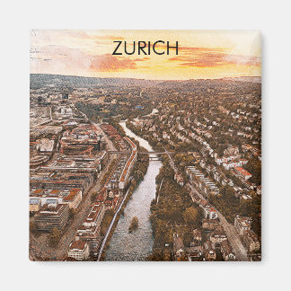 Imã Zurique, Vista da Cidade da Europa da Suiça