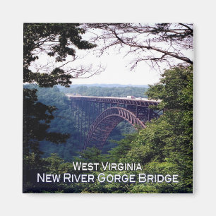 Imã zUS018 NEW RIVER GORGE BRIDGE, Virginia, Fridge