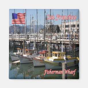 Imã zUS074 SAN FRANCISCO, Pescador Wharf, frigorífico