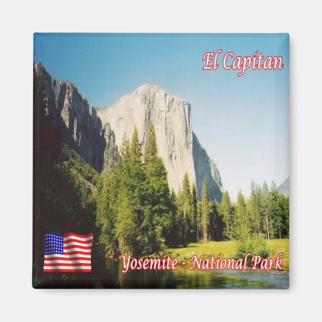 Imã zUS120 YOSEMITE N.P. El Capitan, Califórnia, frigo (Frente)