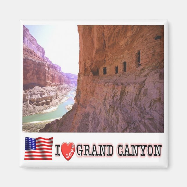 Imã zUS133 GRAND CANYON I Love, Arizona, Fridge (Frente)