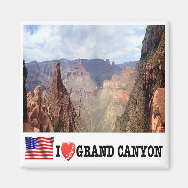 Imã zUS141 GRAND CANYON I Love, Arizona, Fridge (Frente)
