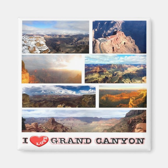 Imã zUS150 GRAND CANYON I Love, Mosaic, Fridge (Frente)