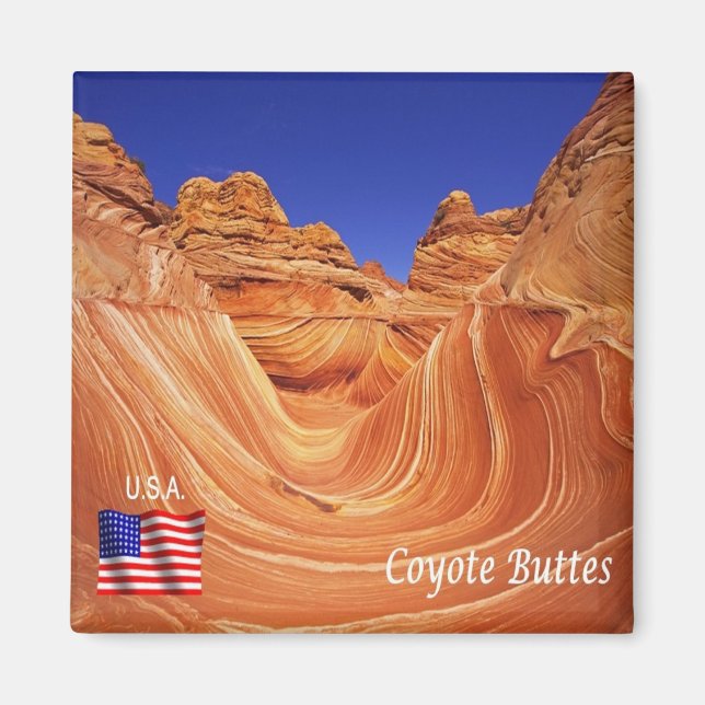 Imã zUS194 COYOTE BUTTES, Arizona, America, Fridge (Frente)