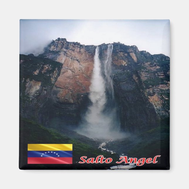 Imã zVE003 ANGEL FALLS, Venezuela, América, Fridge (Frente)