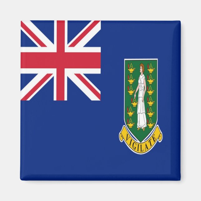 Imã zVG001 Ilhas VIRGIN BRITÂNICAS, Sinalizador, frigo (Frente)