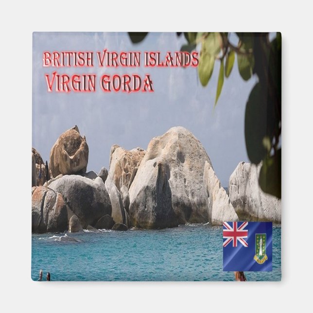Imã zVG010 VIRGIN GORDA,Ilhas Virgens Britânicas, frig (Frente)