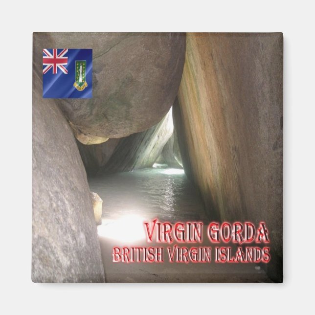 Imã ZVG012 VIRGIN GORDA Ilhas Virgens Britânicas, frig (Frente)