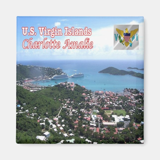 Imã zVI015 CHARLOTTE AMALIE, Ilhas Virgens, frigorífic (Frente)