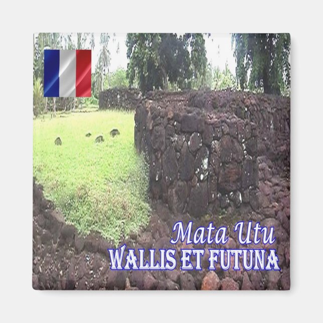 Imã zWF006 MATA UTU, Wallis and Futuna, Fridge (Frente)